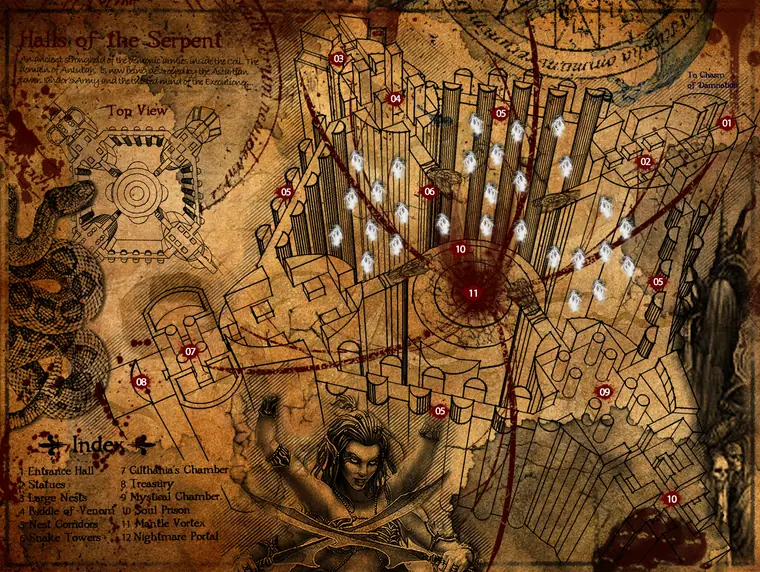 Map — Halls of Serpents