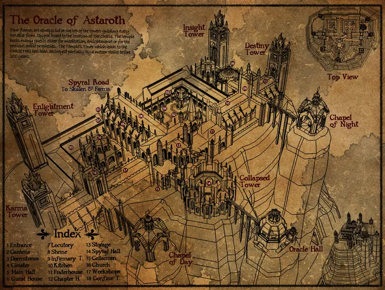 Map — The Oracle of Astaroth
