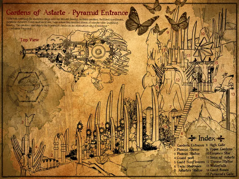 Map — The Gardens of Astarte