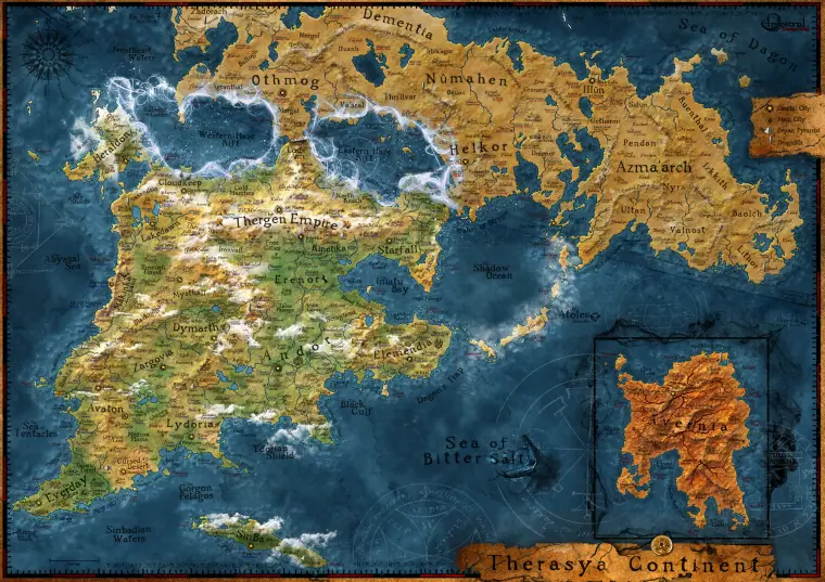 Map — Map of Thera