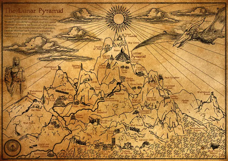 Map — The Lunar Pyramid